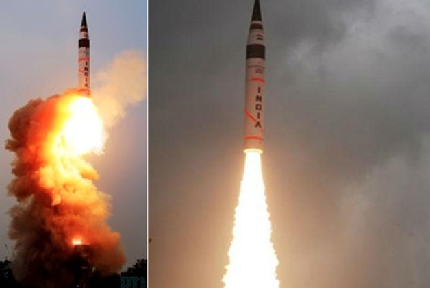 Power of Indian Army Agni-5 ballistic missile. (Image soucre: DRDO)