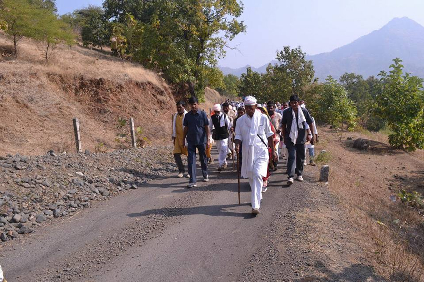 Digvijay singh narmada yatra. (Image Source: Face book Page ).