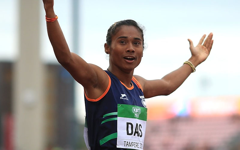 hima das struggle