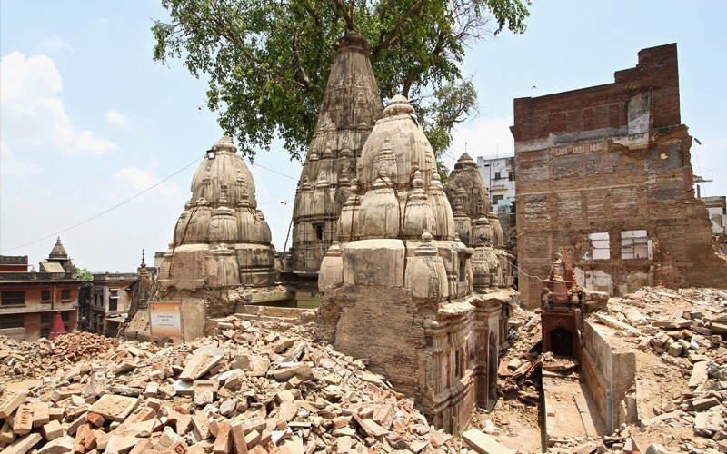 broken kashi temple