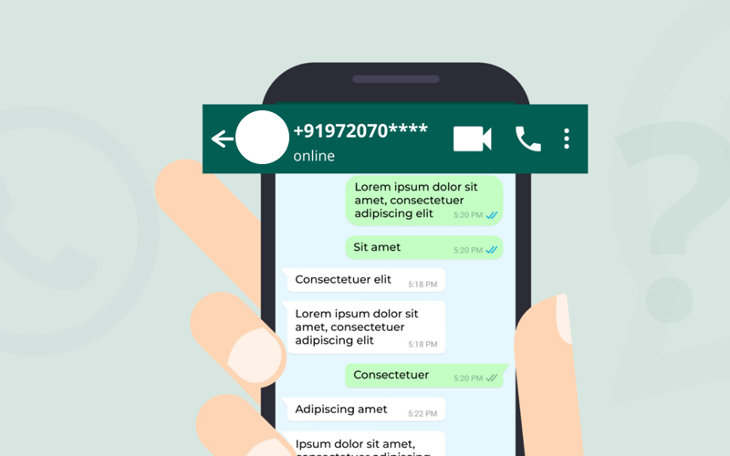 whatsapp without number save massage