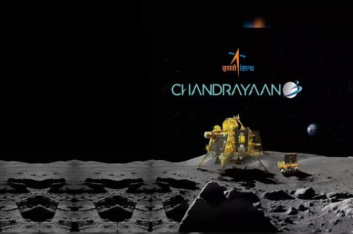 चंद्रयान-3 भारतीय समयानुसार शाम 5 बजकर 20 मिनट पर चंद्रमा के दक्षिणी हिस्से में लैंड करेगा. (फोटो: साभार इसरो)
